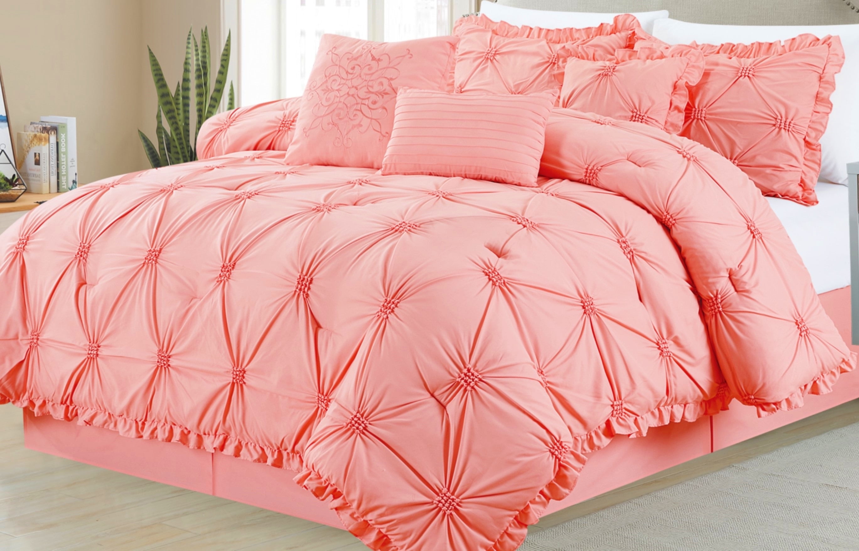 Addy Home Fashions Luxury 100 Microfiber Quilted 7 Piece Comforter Set (1 Comforter, 2 Pillow