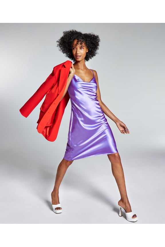 Ade Samuel For INC International Concepts Womens Mini Slip Dress Bright Iris 2XL