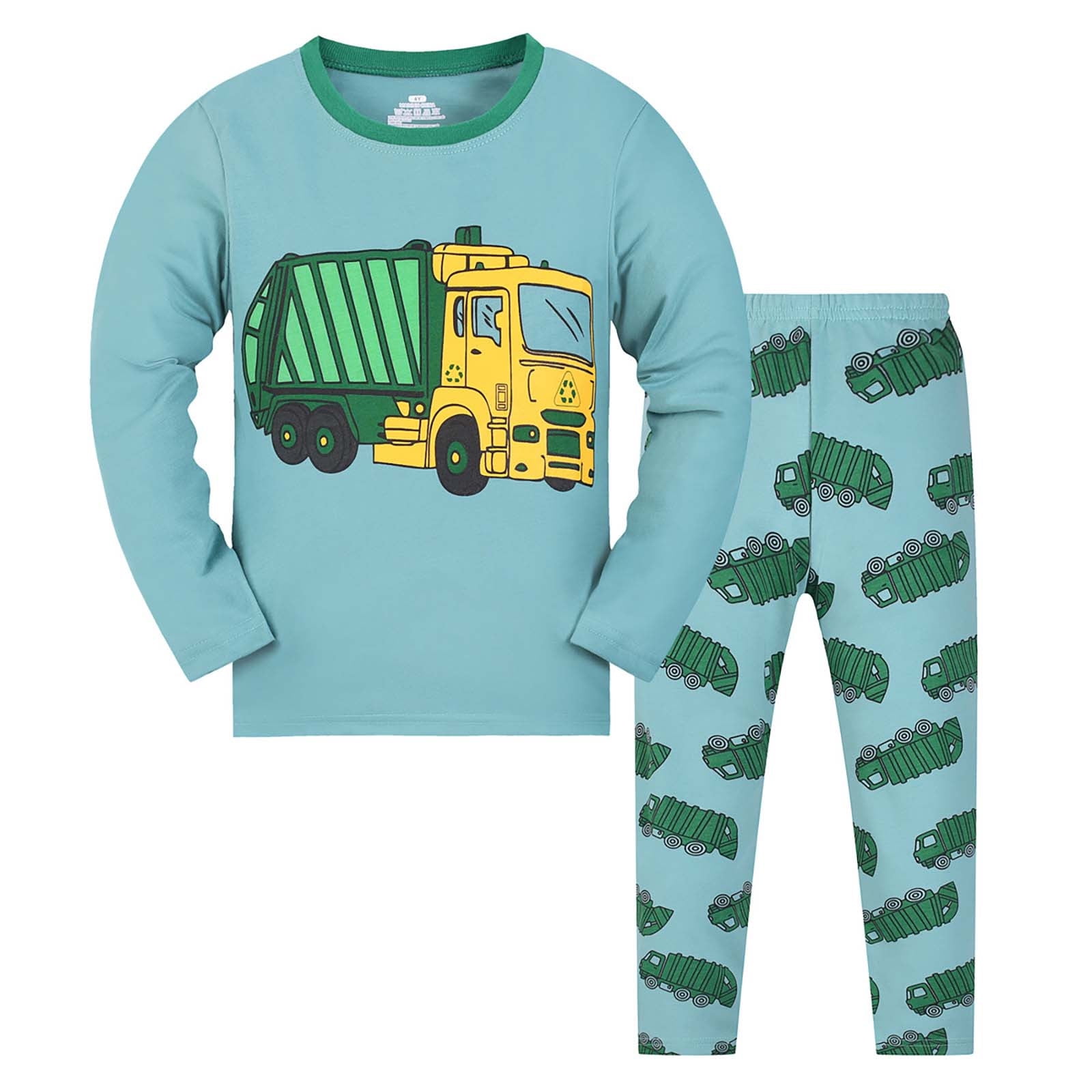 Adeawade Boy Clothes Kids Baby Pajamas Cartoon Print Long Sleeve Top ...