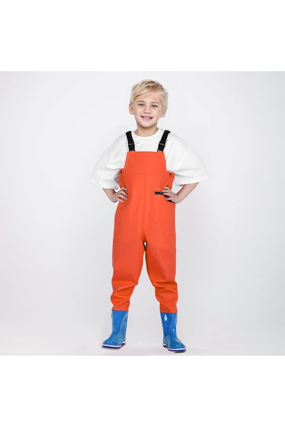 Boys Pants Children'S Sand Water Suit Play Water Suit Launching Pants Rain Shoes Rain Pants One Catch The Sea Water Proof Pants Relax Fit Slacks Elegant Clothing Orange 3-4 Years