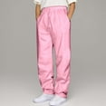 thumbnail image 1 of Adeawade Boys Pants Elastic Waistband Drawstring Loose Fit Jogger Pants With Fly Trousers For Kids And Teens Relax Fit Slacks Classic Clothes Pink 9-10 Years, 1 of 7