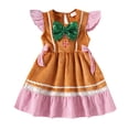 thumbnail image 1 of Adeawade Christmas Dresses For Girl Girls Sleeveless Dress With Bow Detail Party Gown For Toddler Baby Holiday Festive Outfit Attire Crewneck Sundress Winter Soft Simple Style Dress Coffee 3-4 Years, 1 of 9