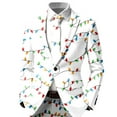 thumbnail image 1 of Adeawade Christmas Jacket For Men 2025 Long Sleeve Chrisitmas Crewneck Graphic Solid Color Prom Party Suit Jacket Cartoon Prints Coat Classic Winter Clothes White L, 1 of 3