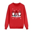 thumbnail image 1 of Adeawade Christmas Pajamas Family Kids Kids Crewneck Sweatshirts Long Sleeve Xmas Pullover Tops For Festival Party Lightweight Homewear Red Xl, 1 of 4