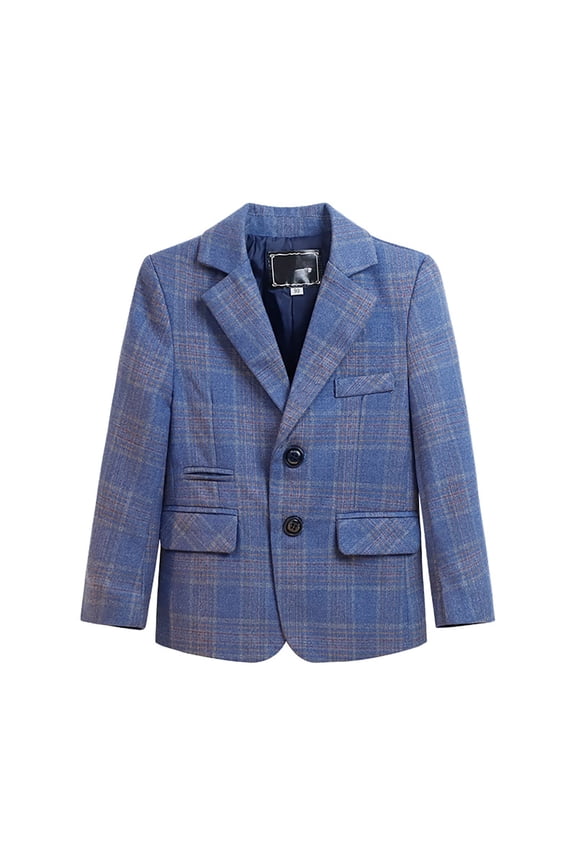 Coats For Boys 18-24 Months Long Sleeve Suit Jacket Formal Dress Jacket Button Down Slim Fit Sport Coat For Kids Classic Clothes M