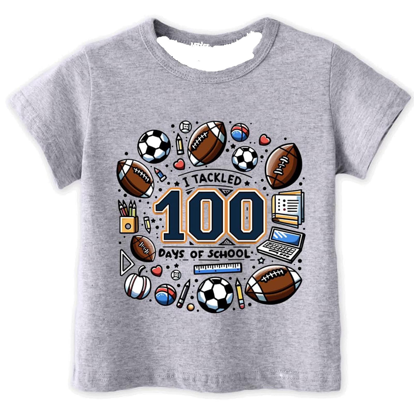 Adeawade Girl Summer Tops Short Sleeve Tops O Neck Tee Cartoon Graphic ...