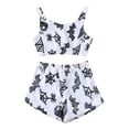 thumbnail image 1 of Adeawade Halloween Pjs Women Glow In The Dark Flannel Pajama Set Autumn Winter Sleeveless Homewear With Pumpkin Ghost Prints Retro Sleepwear Oiutfits White Xl, 1 of 3