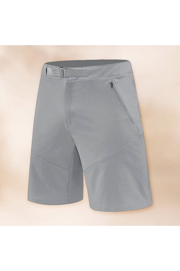 Men Breathable Mountaineering Pants Loose Knee Length Shorts Outdoor Sports Shorts Durable Clothes 3Xl Gray