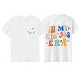 thumbnail image 1 of Adeawade Summer Tops For Girls Round Neck Tee Short Sleeve Tops Cartoon Prints Daily T Shirts Retro Clothing 0-1 Years White, 1 of 2