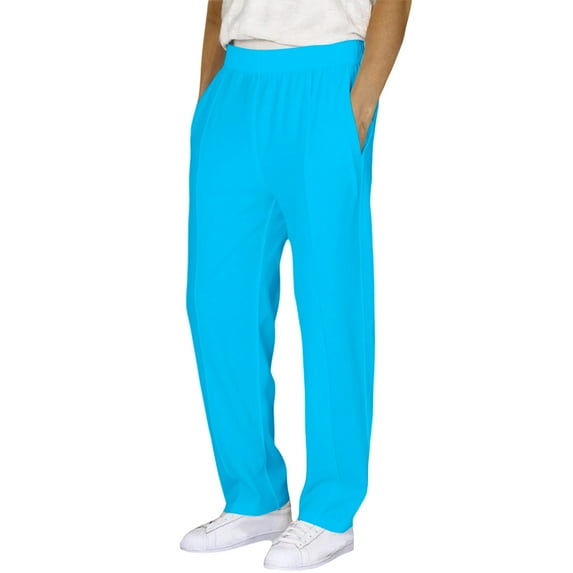 Adeawade Boy Spring Pants Solid Color Trousers Long Pants Elastic Waist Straight Leg Slacks Lightweight Wear Sky Blue