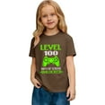 thumbnail image 1 of Adeawade Toddler Boys Tops Crewneck T Shirts Short Sleeve Blouse Letter Graphic Tee Relax Fit Clothes Bronze 4-5 Years, 1 of 7