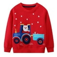 thumbnail image 1 of Adeawade Tops For Boys 12-24 Months Round Neck T Shirt Christmas Sweatshirts Long Sleeve Pullover Shirts Fashion Boy Clother Red, 1 of 8