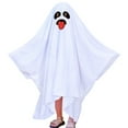 thumbnail image 1 of Adeawade Tops For Boys 3-5 Years Unisex Kids Hallomas Funny Face Hooded Poncho Cape Cloak Cool Playsuit White, 1 of 4