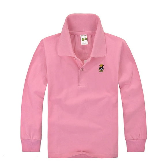 Adeawade Tops For Boys Long Sleeve Tee School Shirt Long Sleeves For Boys And Boys Crewneck T Shirts Trend Spring Wear 7-8 Years Pink