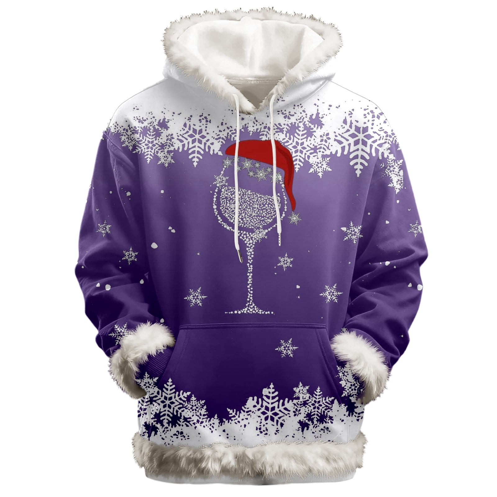 Christmas Lettered Rhinestone Long-sleeved Crew Neck Sweatshirt main image 0