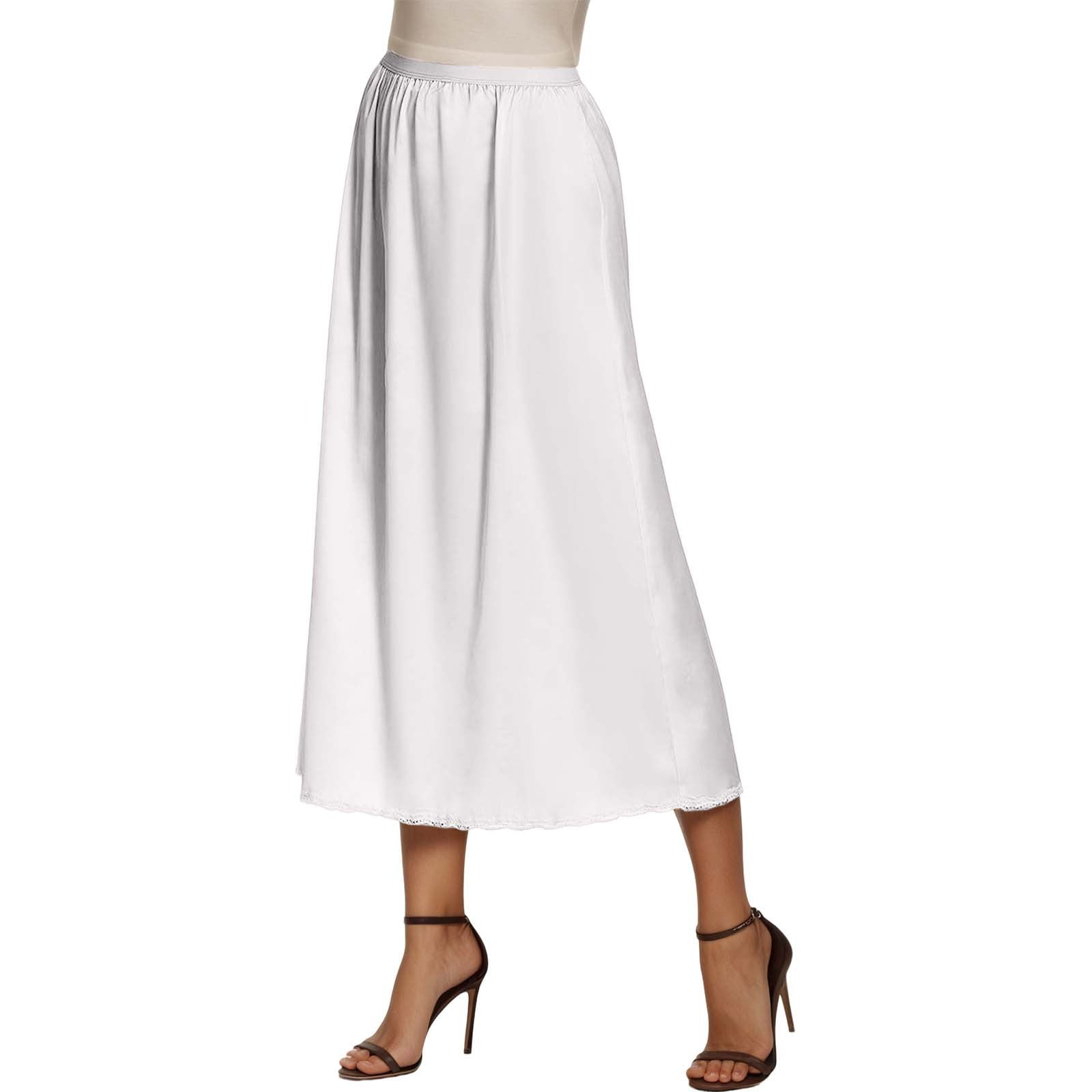 Adeawade Womens Fall Skirts Skirts For Summer Flattering Satin Half ...
