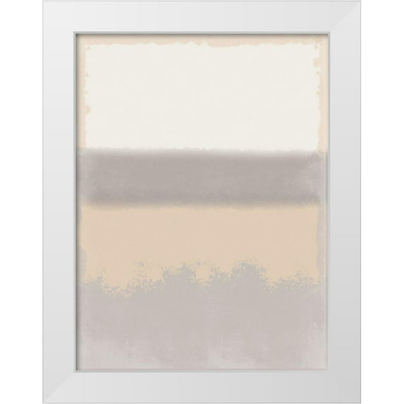 Adebowale 19x24 White Modern Wood Framed Museum Art Print Titled - Grey Matter