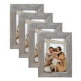 thumbnail image 1 of Adeco  Decorative Distressed Wood Picture Frame Set Set of 4-Brown&Grey - Set of 4-Brown&Grey, 1 of 7