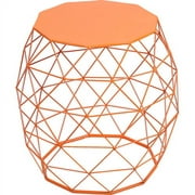 Adeco Trading Home Garden Accent Wire Round Stool