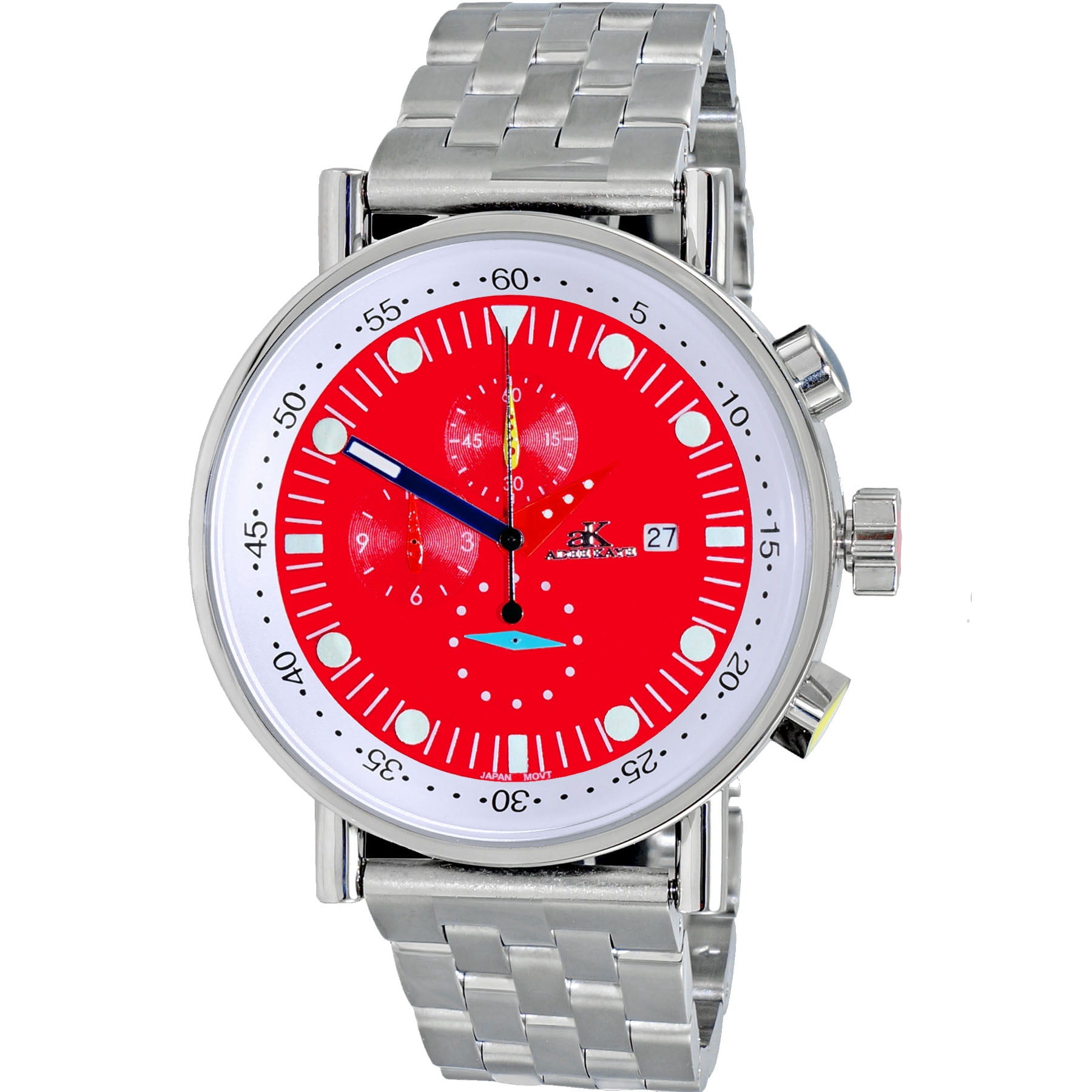 Adee Kaye Men's Mando-Mb Red Dial Watch - AK2268-40RD - Walmart.com