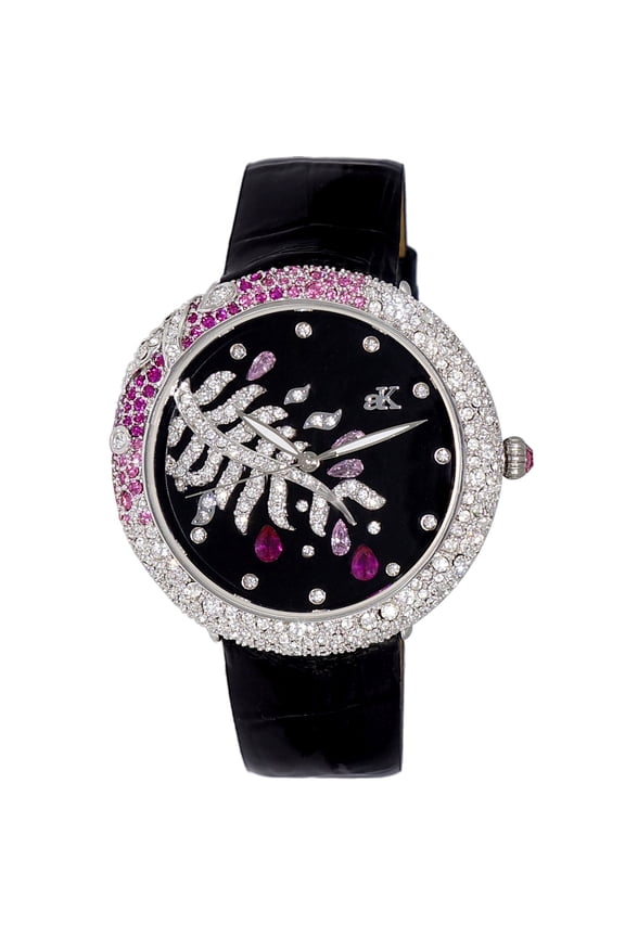 Women's Majestic Silver Dial Watch - AK2118-LBK