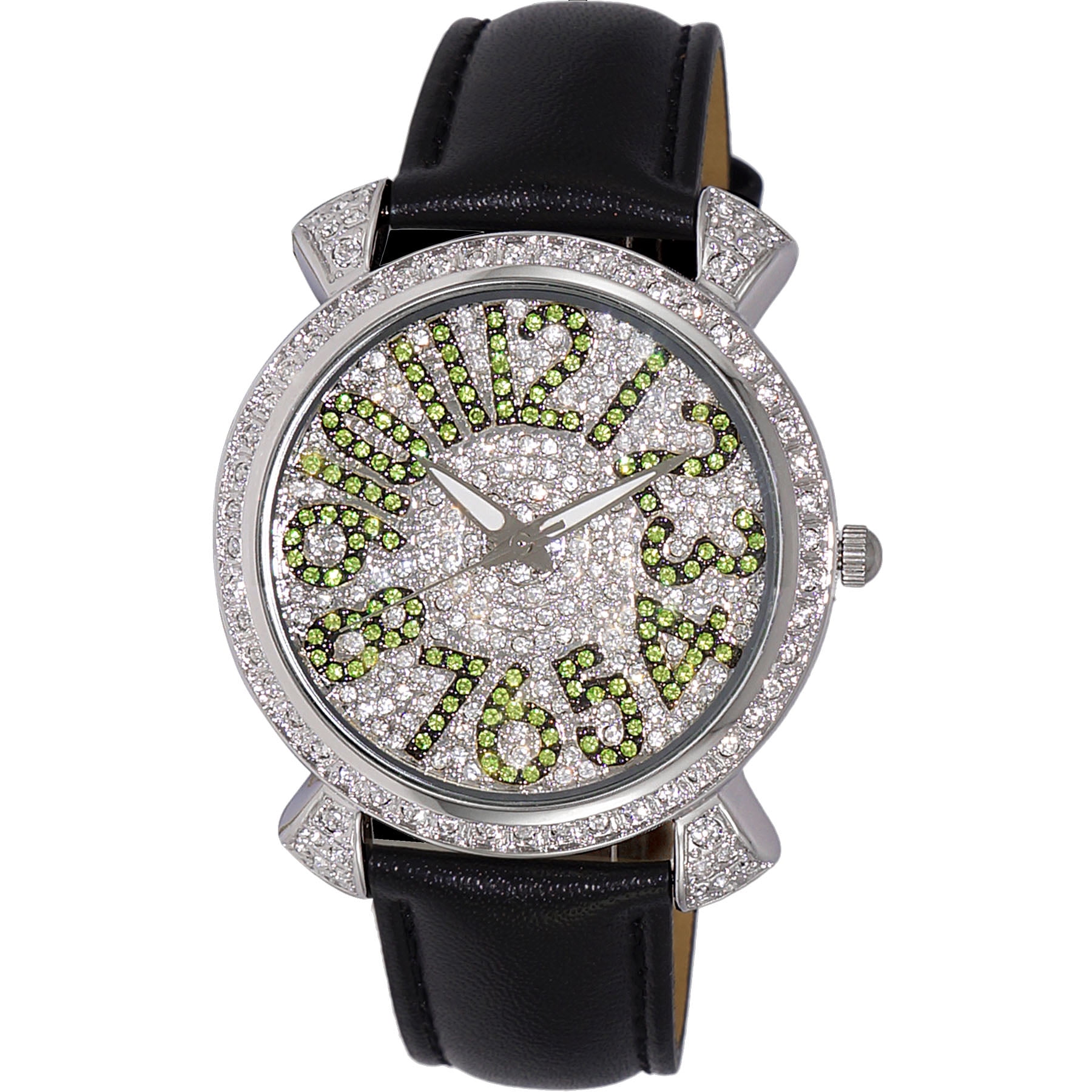 NEW/NEVER WORN ADEE KAYE BEDAZZLED QUARTZ WATCH ~ S525 Adee Kaye Ak324-m Beverly Hills Chronograph Watch With  main image 2