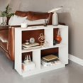 thumbnail image 1 of Adel 42'' Side Table with 4 Open Shelves, Wooden White, 1 of 6