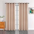 thumbnail image 1 of Adel Ogee Jacquard Grommet Window Panel, Mocha, 54x84 Inches, 1 of 1