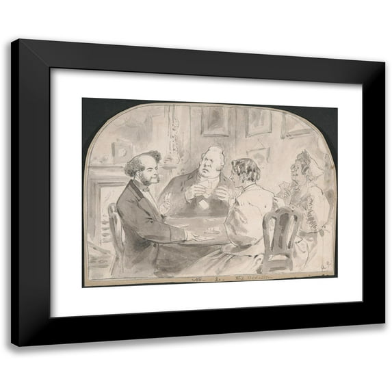 Adelaide Claxton 14x11 Black Modern Framed Museum Art Print Titled - The Decision