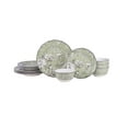 thumbnail image 1 of 222 Fifth Adelaide Porcelain 12-Piece Dinnerware Set, Green Plates, Bowls, 1 of 8