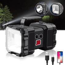 Adelante Rechargeable Flashlight, 1200LM Portable Handheld Spotlight Searchlight with 7 Lights Modes