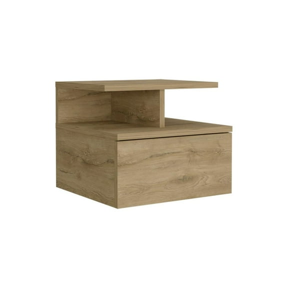 Adele Floating Nightstand Engineered Wood Beige