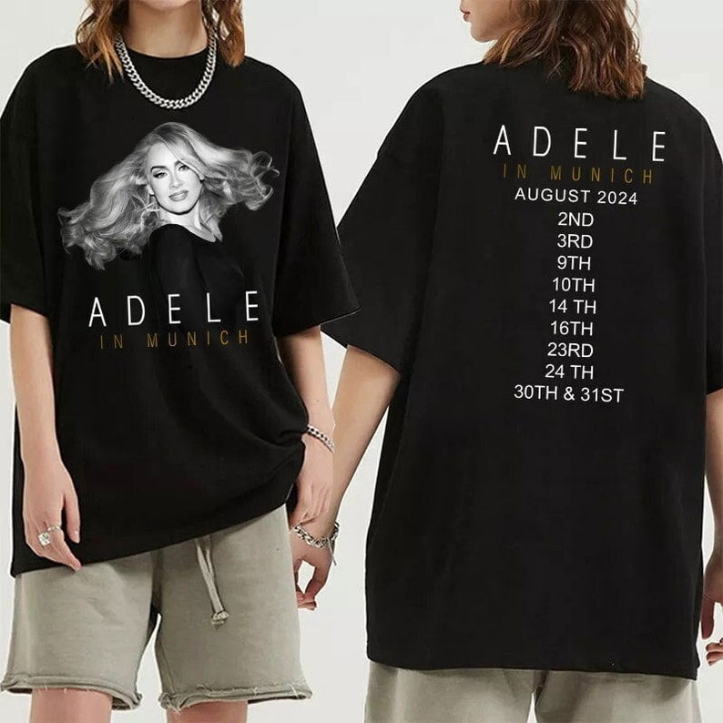Adele In Munich 2024 Shirt, Adele In Munich 2024 Tour Shirt, Adele Fan