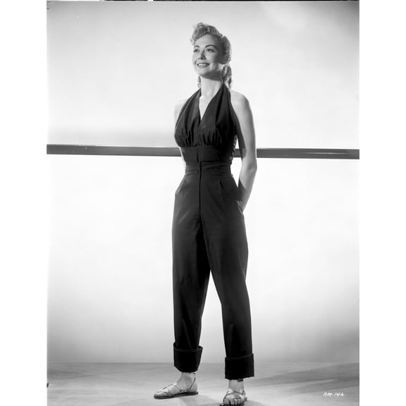 Adele Mara on Halter Top Making a Parade Rest posed Photo Print (8 x 10)