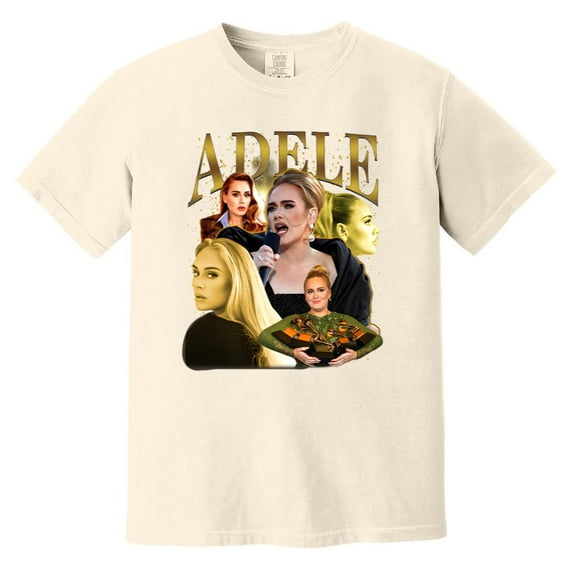 Adele Pop Music Singer Songwriter Fan Gift Graphic Print Tee Comfort Color T-Shirt