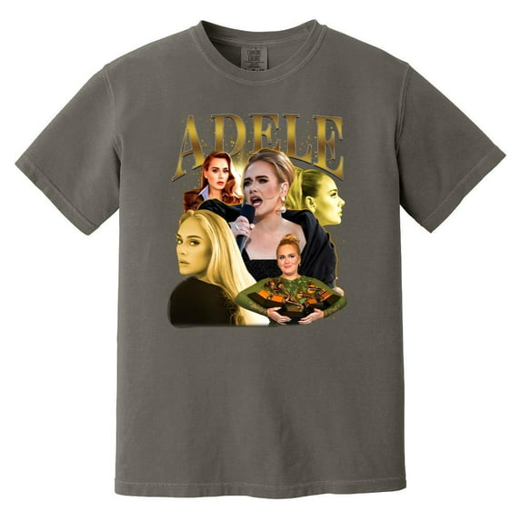 Adele Pop Music Singer Songwriter Fan Gift Graphic Print Tee Comfort Color T-Shirt