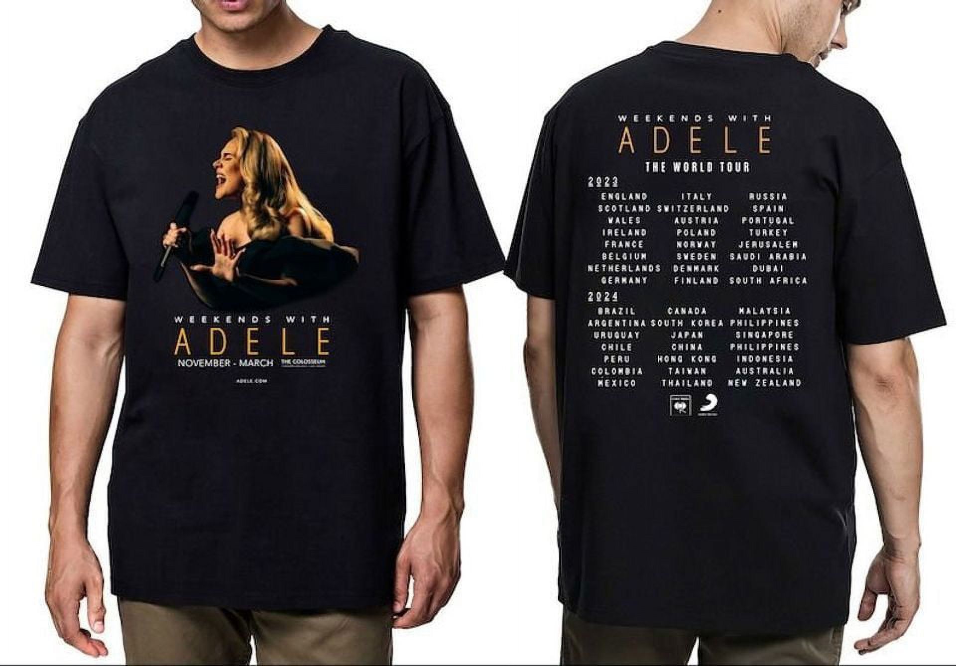 Adele Shirt The World Tour 20232024 Shirts Shirt, Size L, Tee Forest