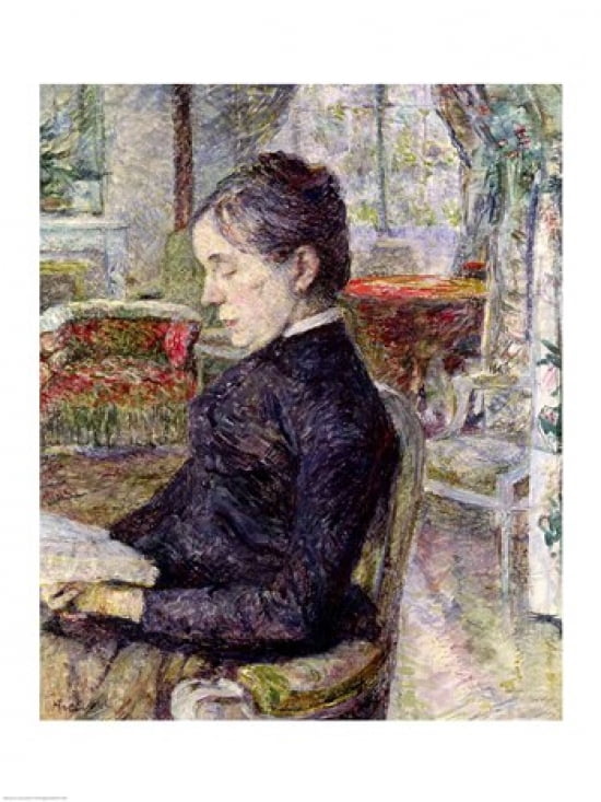 Adele Tapie de Celeyran Canvas Art - Henri de Toulouse-Lautrec (18 x 24)