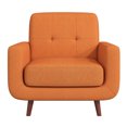 thumbnail image 1 of Adelia Orange Textured Upholstery Tufted Back Accent Chair, 1 of 7
