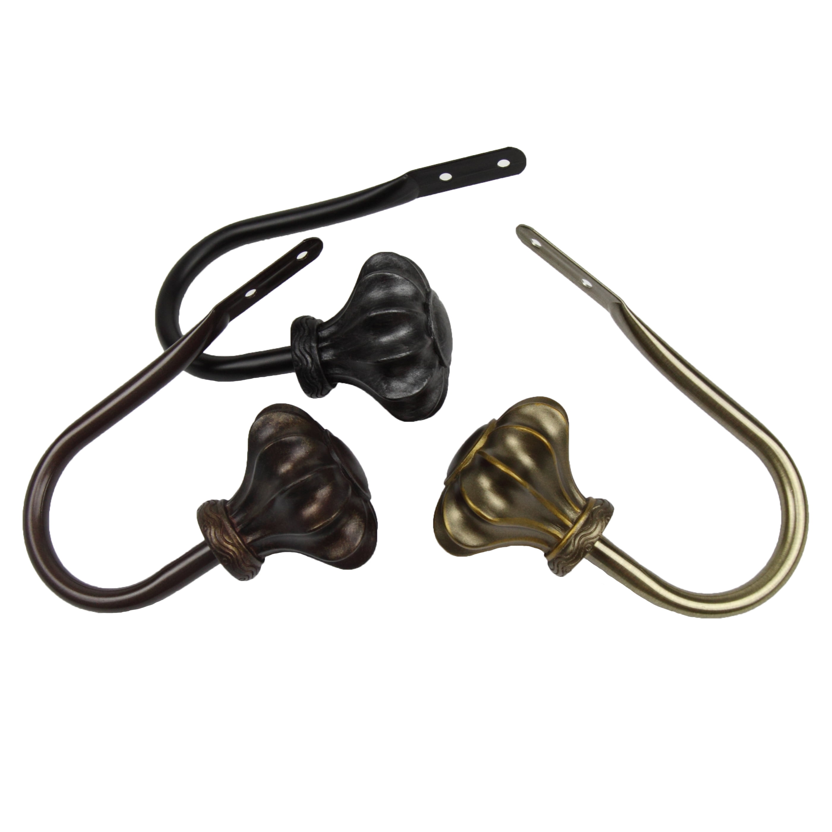 Adelina Curtain Holdback Pair in Cocoa