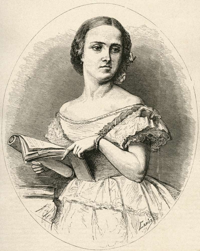 Adelina Patti 1843 Canvas Art - Ken Welsh Design Pics (12 x 15)