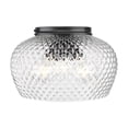 thumbnail image 1 of Golden Lighting Adeline 3-light Flush Mount in Matte Black, 1 of 7