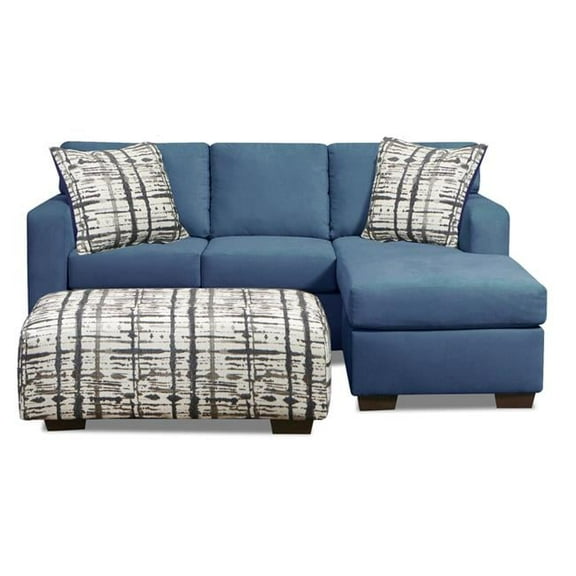 Adeline Sofa Sectional with Reversible Chaise, Navy