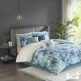thumbnail image 1 of Adella Teal 7 Piece Cotton Printed Comforter Set, 1 of 12