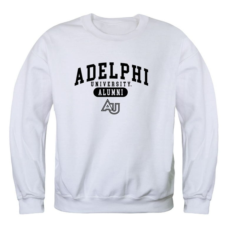 Adelphi University Panthers Alumni Crewneck Sweatshirt White