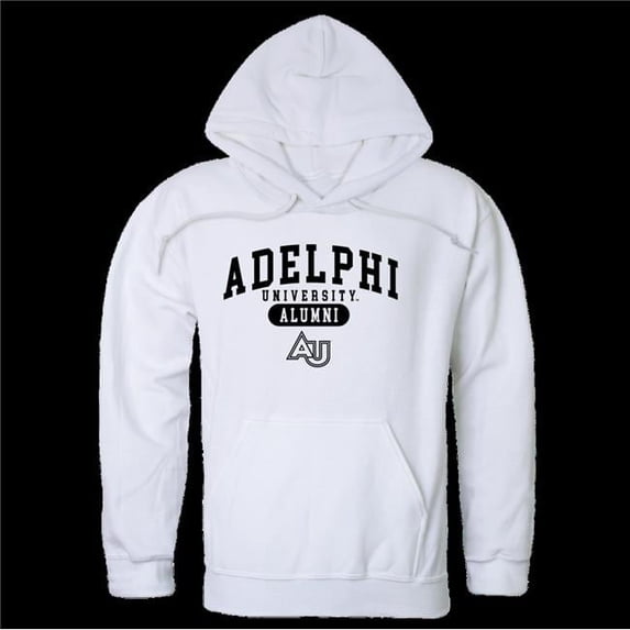 Adelphi University Panthers Alumni Hoodie, White - 2XL