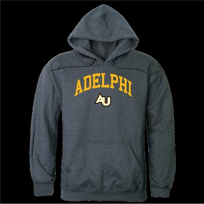 Adelphi University Panthers Campus Hoodie Heather Charcoal Large