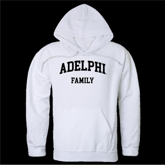Adelphi University Panthers Family Hoodie, White - Medium