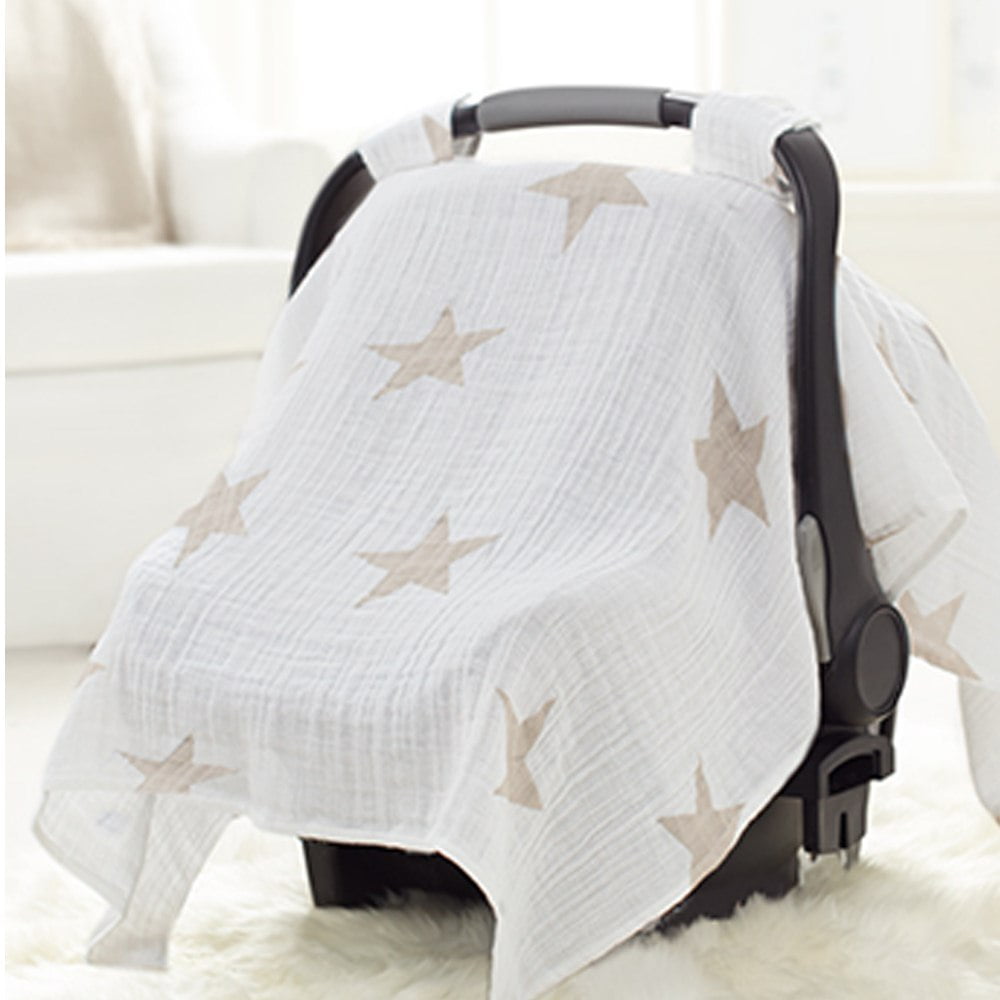 Aden + Anais Classic Car Seat Canopy Super Star Scout
