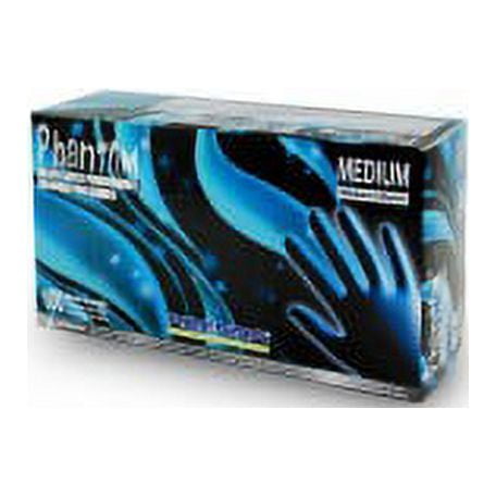 Adenna Phantom Black Latex Gloves- Examination Grade (Case of 10 Boxes- Medium)